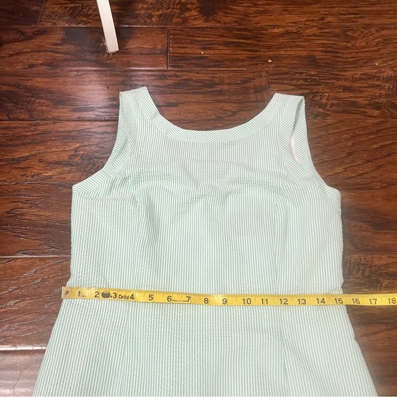 NWOT Lauren James Mint Green Sleeveless Seersucker Dress Size Medium - Picture 10 of 11
